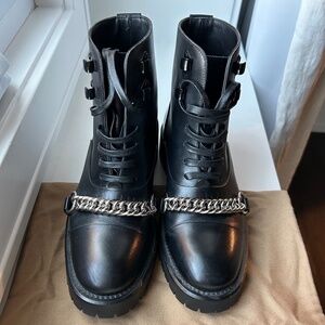 Women’s Burberry Combat Boots
